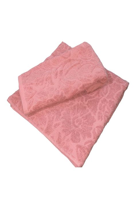 Set 2 Toallas Jacquard 500g Weave Rosa-0