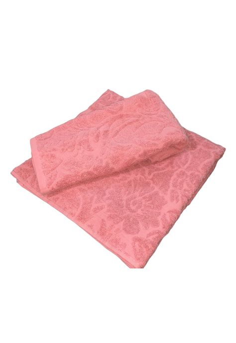 Set 2 Toallas Jacquard 500g Weave Rosa-1