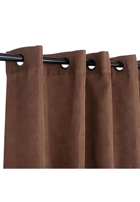 Set Cortina Jacquard Tarapaca 140X220 Cm - Café-0