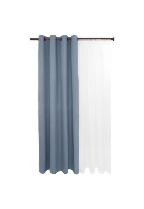 Set Blackout 6P Termico Lino 140X220 Azulino-0