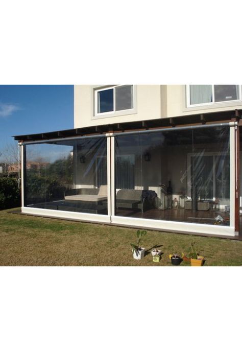 Cierre Terraza Pvc 100X250cm Color Gris-3
