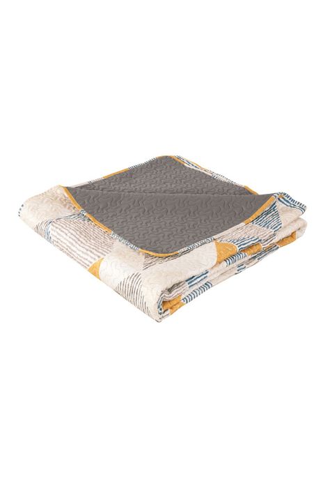 Cubrecama Microfibra Estampado Texturas 2 Plazas -2