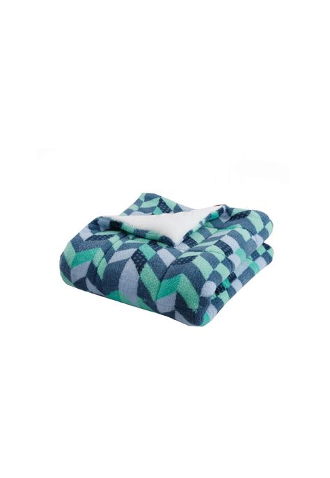 Cubrecama Corderito Termico Patch Diagonal 2P-2