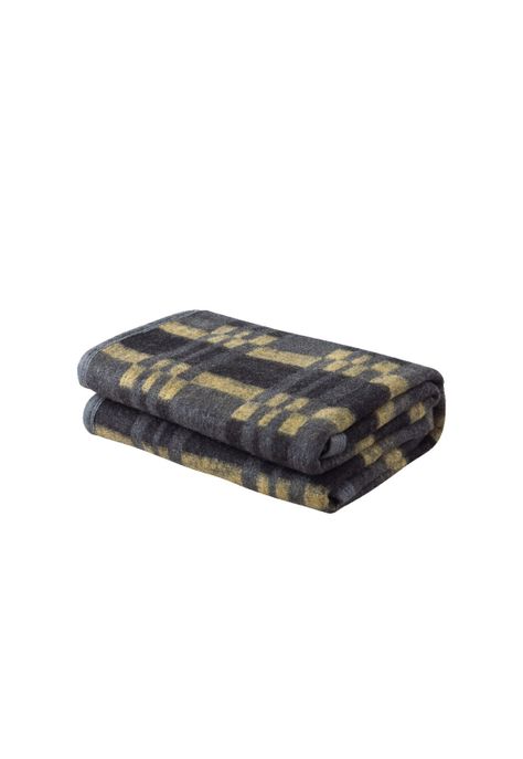 Frazada Térmica Jacquard 1.5 Plazas - Gris Amarillo-0