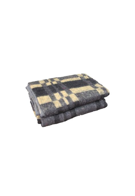Frazada Térmica Jacquard 1.5 Plazas - Gris Amarillo-2