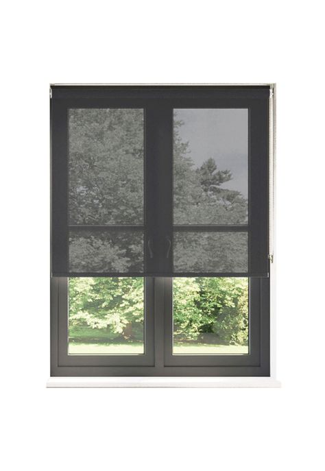 Cortina Roller Screen 180x165 Cm - Gris Plata-1