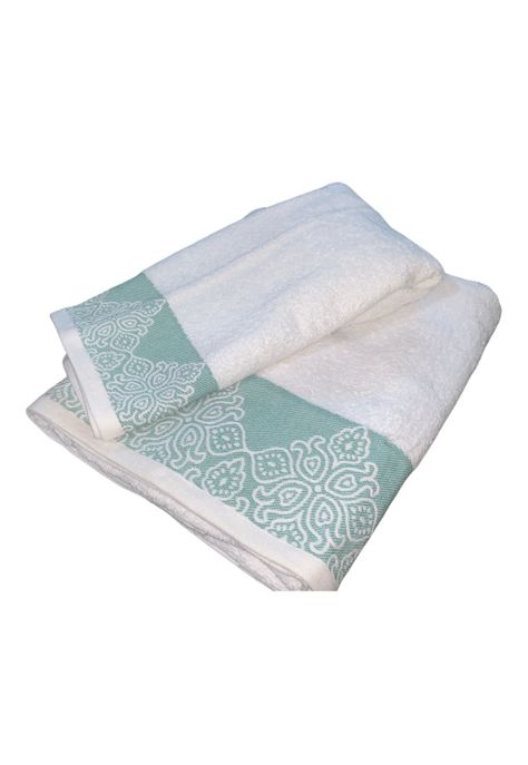 Set 2 Toallas Jacquard  500g Guarda Verde-1
