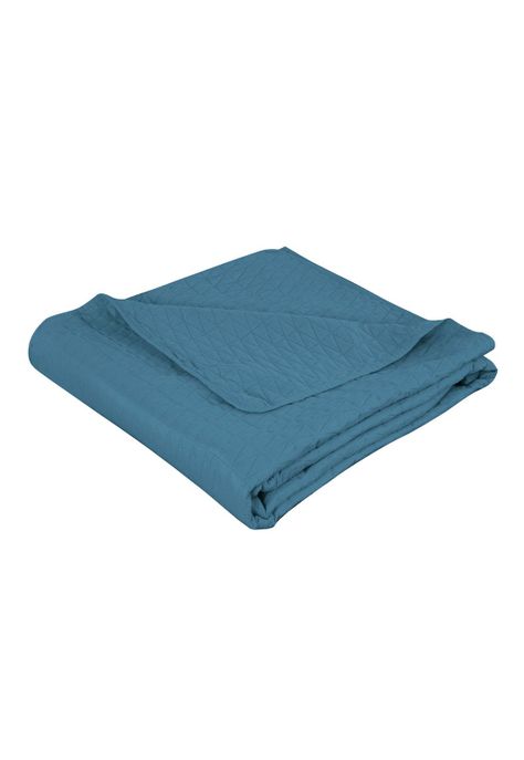 Cubrecama Microfibra Ultrasonic Liso 2 Plazas Indigo-2