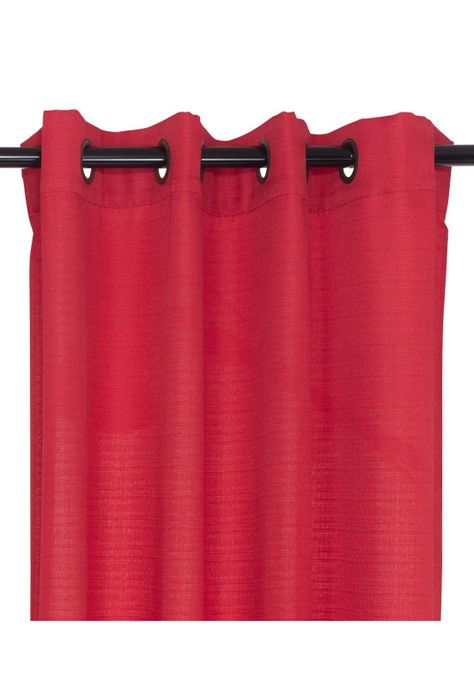 Set Cortinas Continental 140X220 Cm - Rojo-0