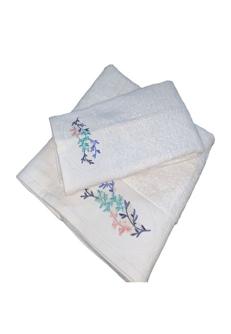 Set 2 Toallas Embrodery 500g Flowers D2-0