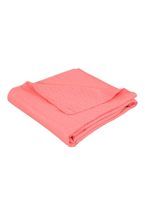Cubrecama Microfibra Ultrasonic Liso 1.5 Plazas Rosado-2