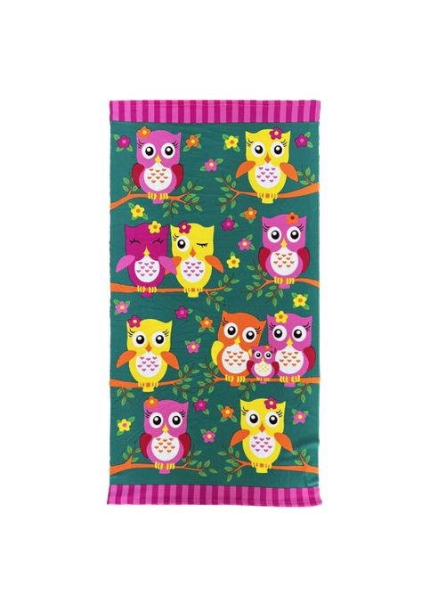 TOALLA DE PLAYA MICRO 70X140CM BUHOS-0