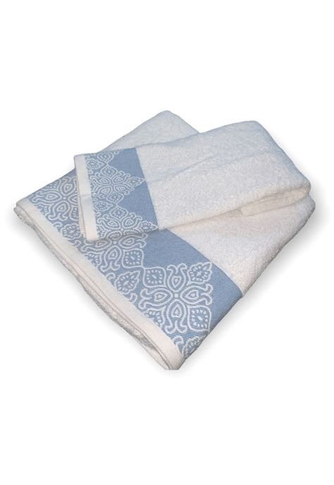 Set 2 Toallas Jacquard 500g Guarda Azul-1
