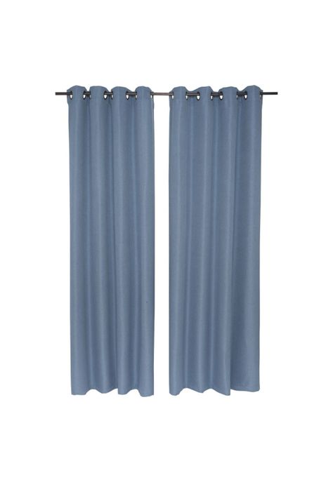 Set Cortina Corso Sun Out 140X220 Cm - Azulado-0