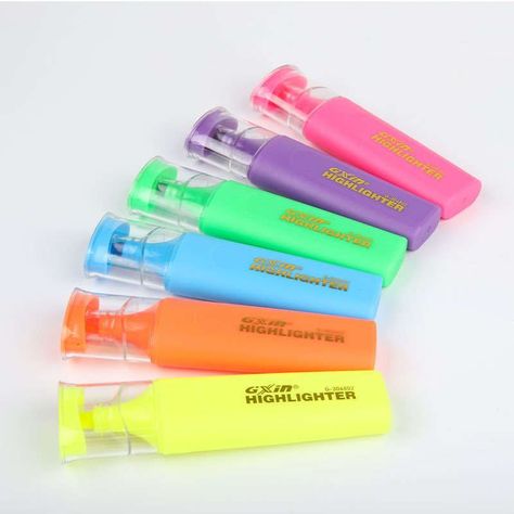Destacador Resaltador Set 6 Colores Marcadores Fluor-6