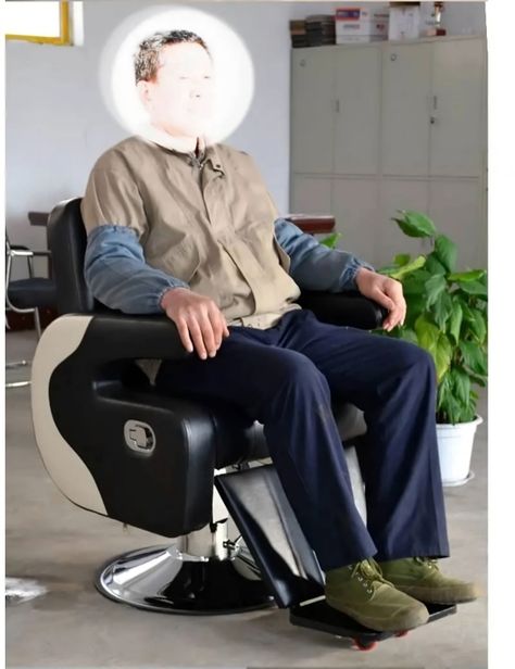 Sillón de Peluquería Barberia Reclinable Hidráulico-2