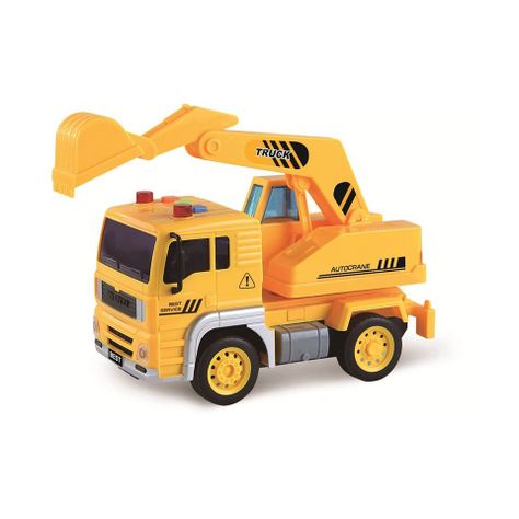 Camion Esc. 1:16 Fricc. C/Luz Y Sonido Pala Mecanica-0