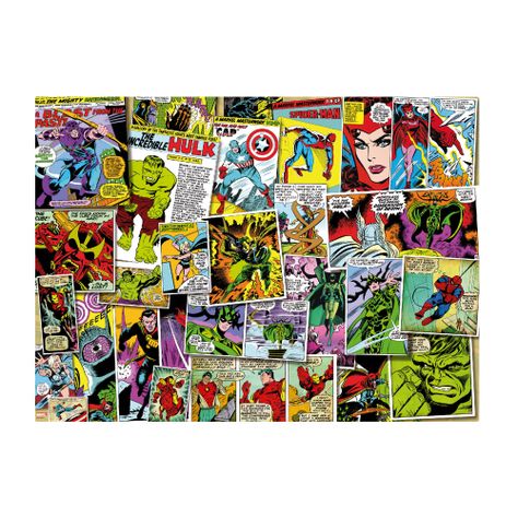 Puzzle 500 Piezas de Los Vengadores Tubo Metalico-1