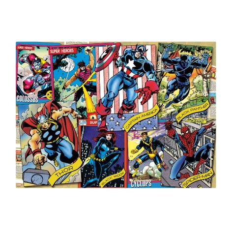 Puzzle 500 Piezas de Los Vengadores Tubo Metalico-4