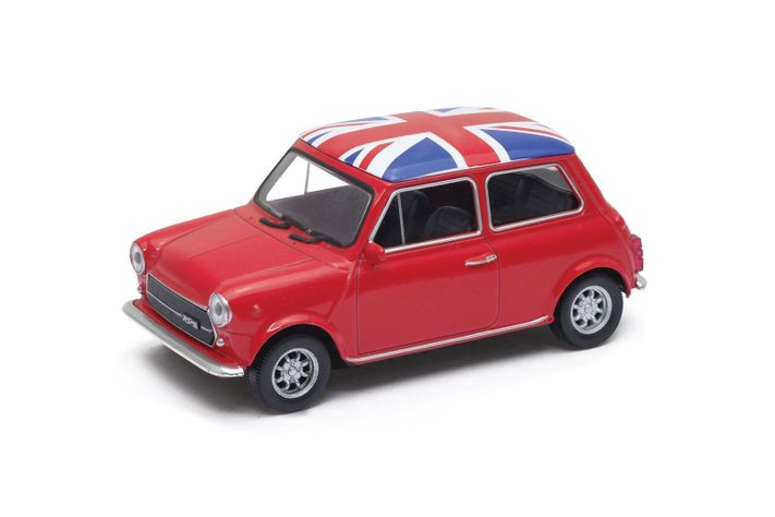 Auto Mini Cooper 1300 Uk Flag s Welly-0