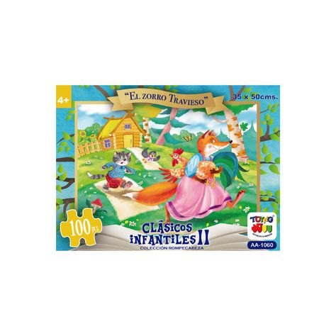 Puzzle 100 Pcs - El Zorro Travieso-0