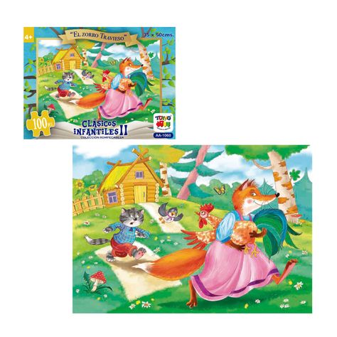 Puzzle 100 Pcs - El Zorro Travieso-1