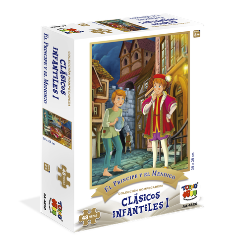 Puzzle 48 Pcs - El Principe Y El Mendigo-0