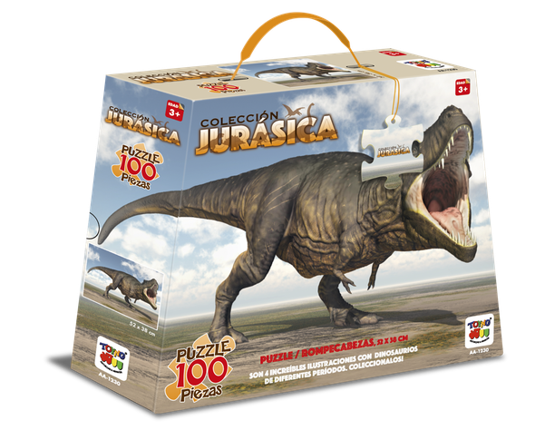 Puzzle 100 Piezas de Tyrannosaurus rex - Colección Jurasica-0