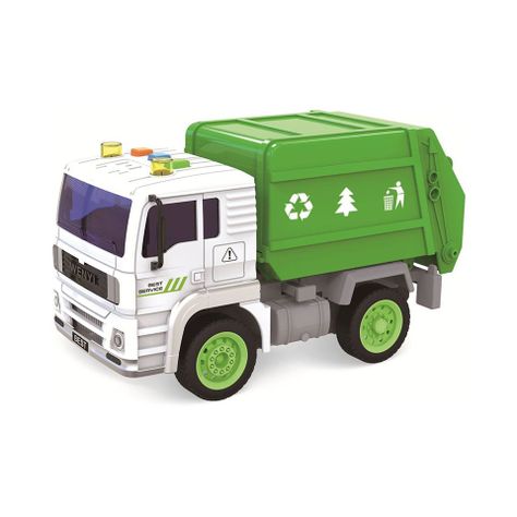 Camion Esc. 1:16 Fricc. C/Luz Y Sonido Recolector Basura-0