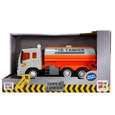 Camion Esc. 1:16 Fricc. C/Luz Y Sonido Tanque Agua Nar-0