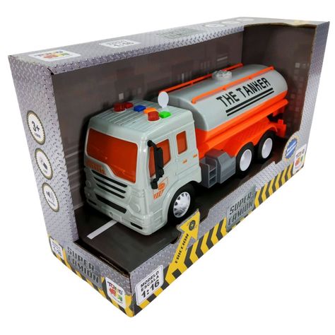 Camion Esc. 1:16 Fricc. C/Luz Y Sonido Tanque Agua Nar-1