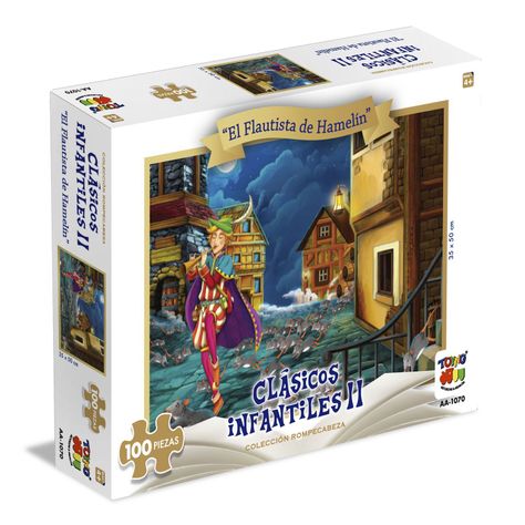 Puzzle 100 Pcs - El Flautista De Hamelin-0