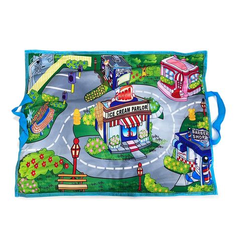 Alfombra de Juego Blanda con Vehículos - Set Interactivo-3