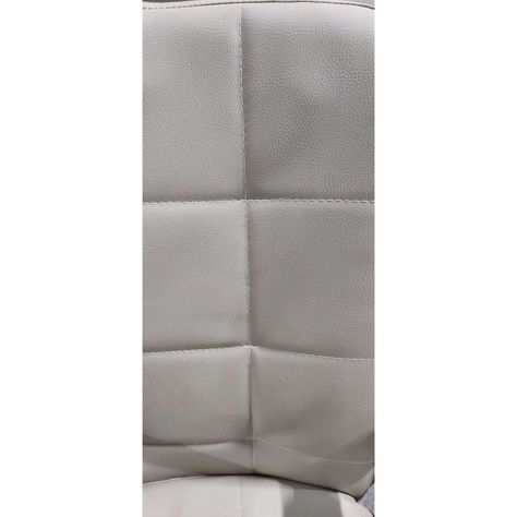 Silla de escritorio ecocuero acolchado Marfil-4