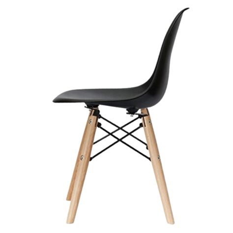 Juego De Comedor eames Redondo 4 sillas Negro 80 cm-6
