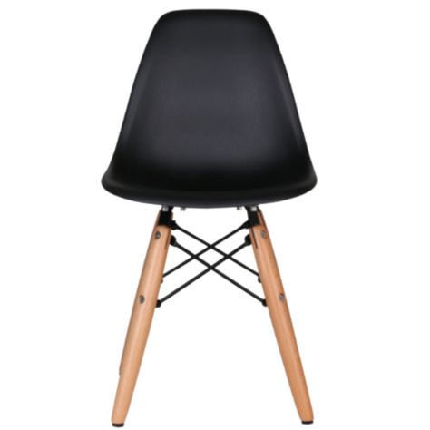 Juego De Comedor eames Redondo 4 sillas Negro 80 cm-5