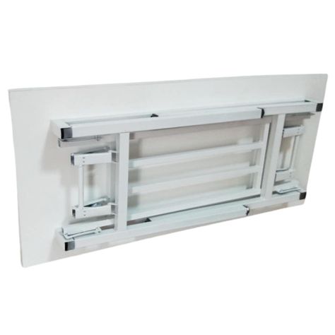 Mesa Plegable Trabajos pesados Uso Industrial 120 CM Rosa patas de fierro -5