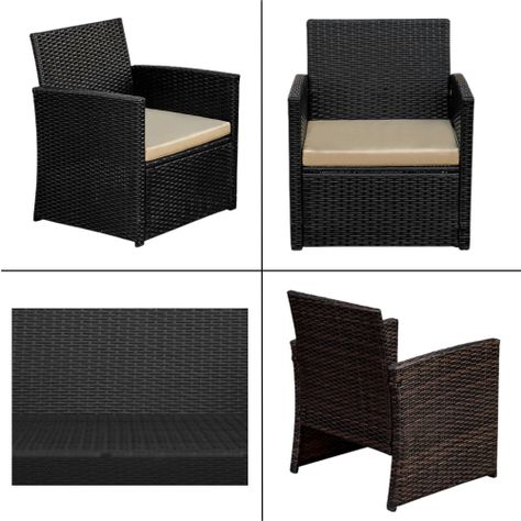 Juego de living Terraza Honolulu Beige 4 Personas -5