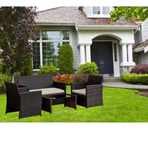 Juego de living Terraza Honolulu Beige 4 Personas -3