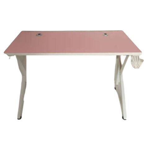 Escritorio Gamer K ROSA LUZ LED 130 CM  patas de fierro-1