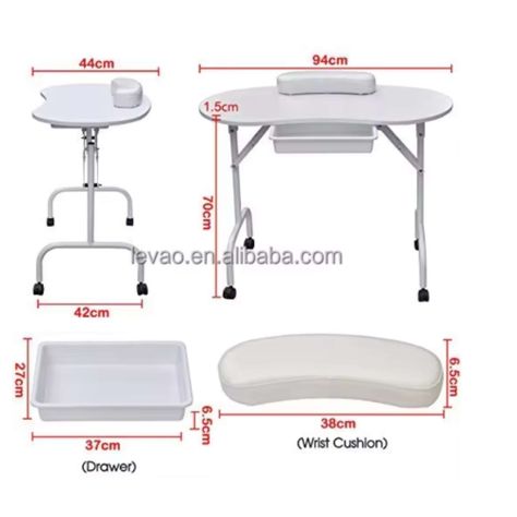 Mesa plegable para manicura salón de belleza-3