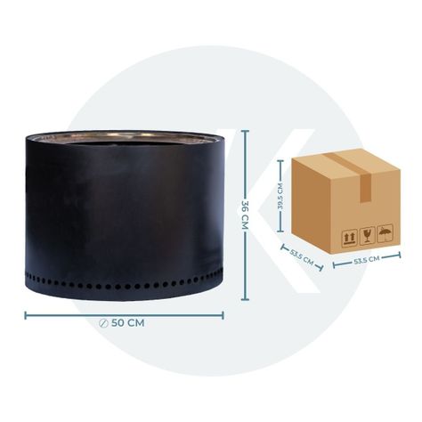 Fogón Brasero sin Humo Brann – Acero Inoxidable 304 + Accesorios / 50 cm-3