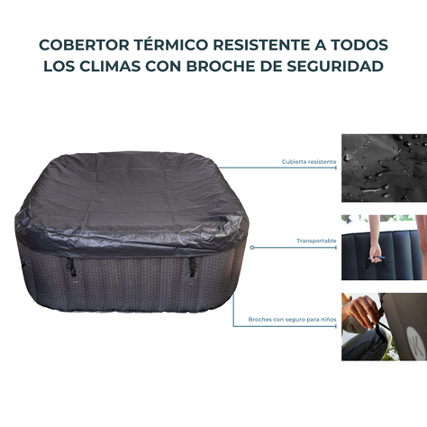 Jacuzzi - Hot Tub - SPA Inflable Malmo / 6 personas-6