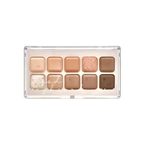 Paleta de sombras coreanas en polvo - LILY BY RED, Mood Keyboard 01 #Ash Cinnamon-0