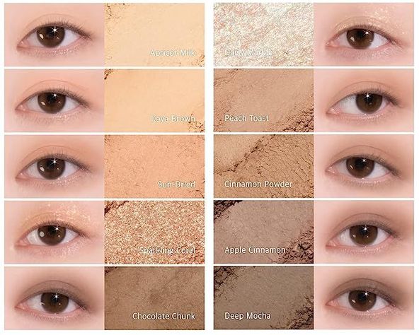 Paleta de sombras coreanas en polvo - LILY BY RED, Mood Keyboard 01 #Ash Cinnamon-2