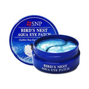 Parches coreanos para ojeras con extracto de pepino - SNP Birds Nest Eye Patch-0