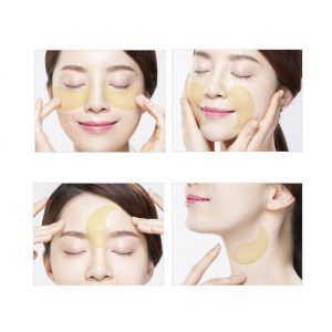 Parches coreanos para ojeras con extracto de pepino - SNP Birds Nest Eye Patch-1