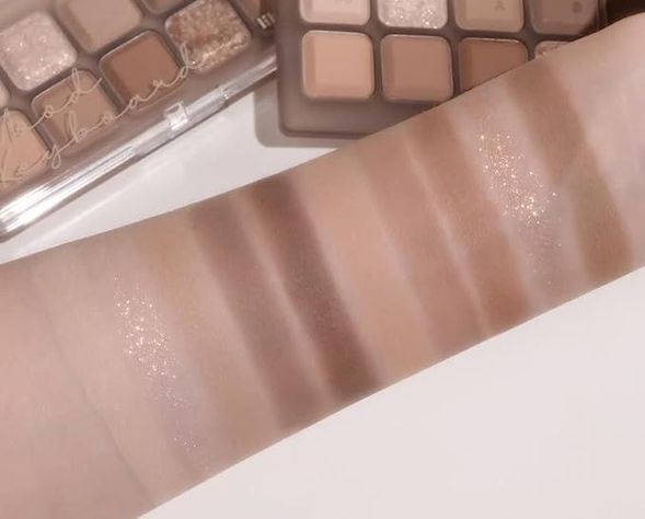 Paleta de sombras coreanas en polvo - LILY BY RED, Mood Keyboard 03 #Ash Beige-1