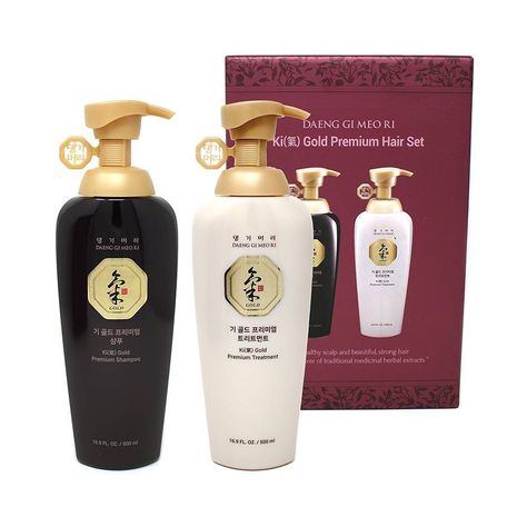 Acondicionador para cabello delgado y seco con ginseng coreano - DAENG GI MEO RI Ki Gold Premium-1