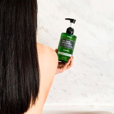 Shampoo coreano con extracto de árbol de té y macadamia de limpieza profunda - KUNDAL-1